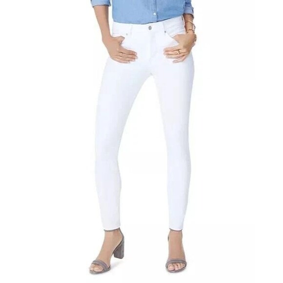 NYDJ Ami Skinny Jeans White Size 14 NWT Lift Tuck High Rise Soft - Picture 1 of 16
